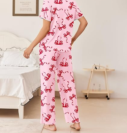 Women's Jogger Style Pajama Set with Pocket Long Lounge Wear