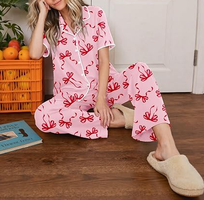 Women's Jogger Style Pajama Set with Pocket Long Lounge Wear - Image 2