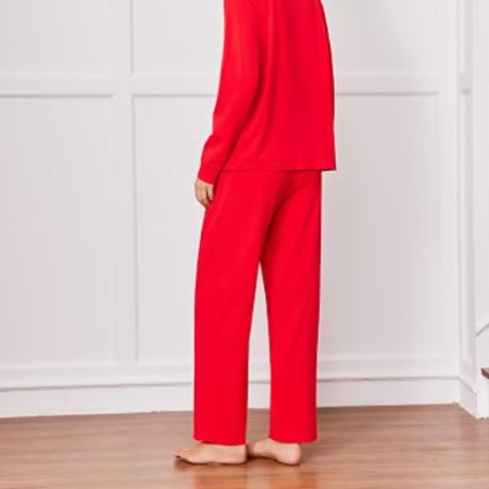 Women's Waffle Knit Pajama Set Three Piece Soft Loungewear