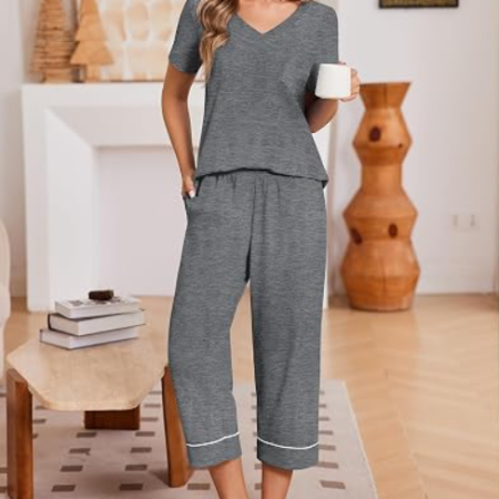 Women's Satin Pajama Set Long Sleeve Button Front Sleepwear