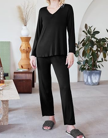 Women's Satin Pajama Set Short Sleeve Notch Collar Top and Shorts