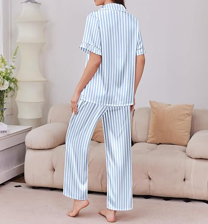 Women's Cozy Long Sleeve Two Piece Matching Pajama Set